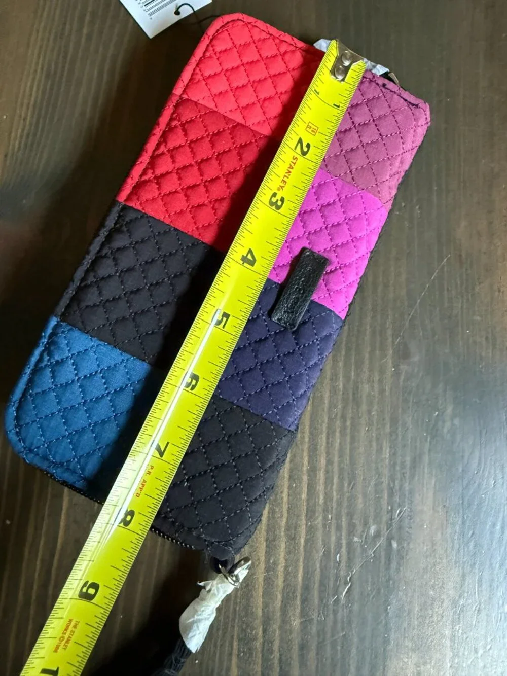Vera Bradley Iconic RFID Accordion Wristlet Wallet microfiber Winter Patchwork - Picture 3 of 9